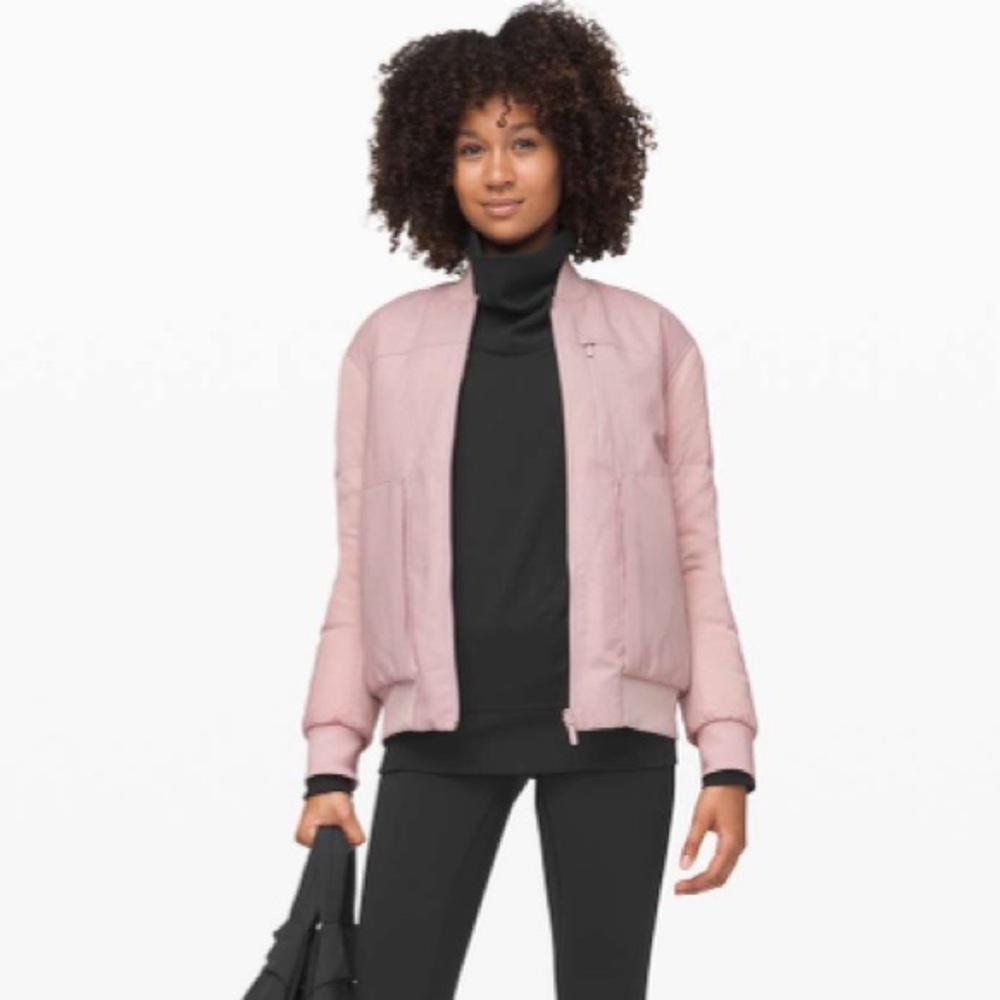 Lululemon Roam Far wool bomber (reversible)